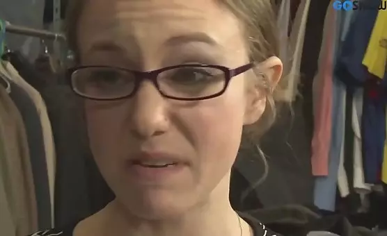 Eyeglasses Nerd Girl with Blonde Lesbians and Toys